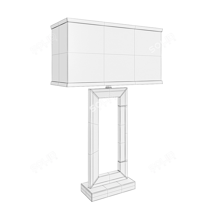 Gold Table Lamp: Elegant Illumination Solution 3D model image 2