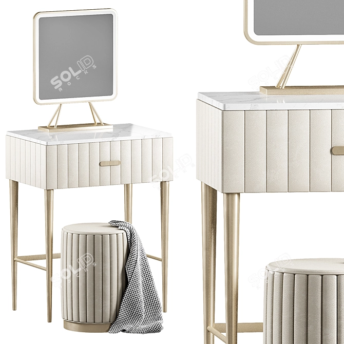 Elegant Lalume Furniture Set 3D model image 1