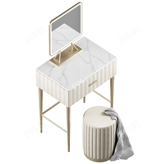 Elegant Lalume Furniture Set 3D model image 2