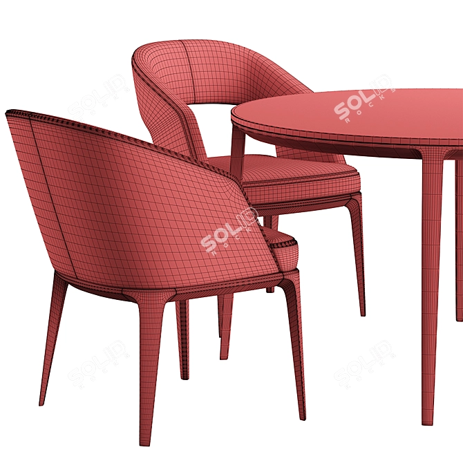 Pace Loom Chair L Table 3D model image 7