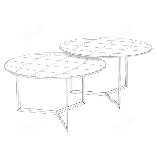 Minimalist Coffee Table Kabi 3D model image 2