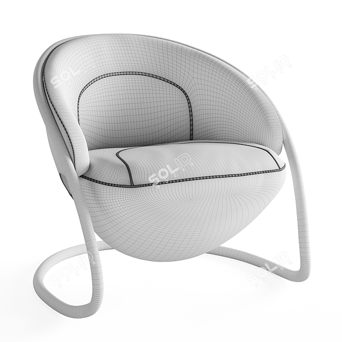 Contemporary Elegance: Freedom Lounge Chair 3D model image 6