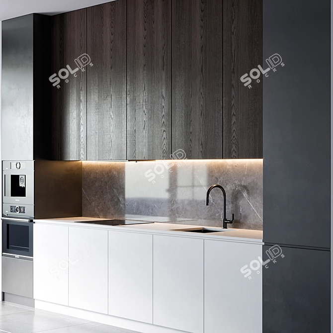 Bosch Brizo Kitchen 63: 420x60x300cm 3D model image 2
