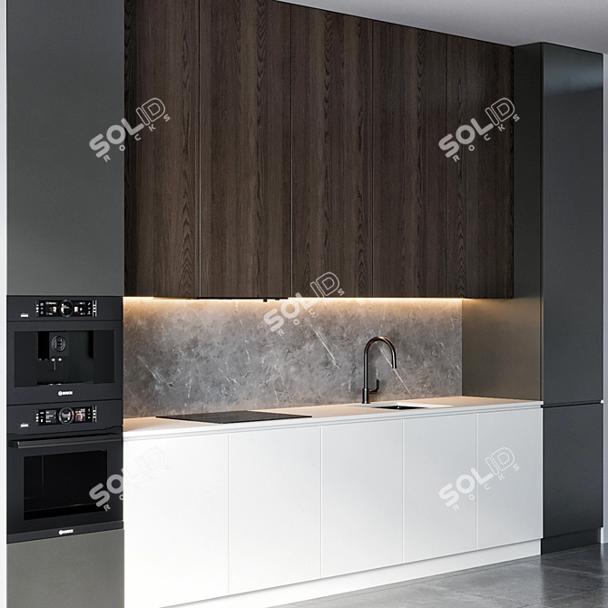 Bosch Brizo Kitchen 63: 420x60x300cm 3D model image 3