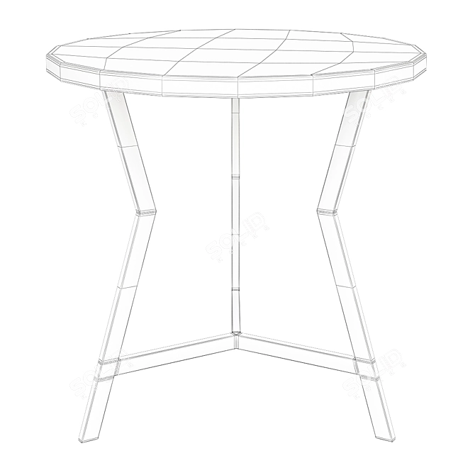 Elegant Accent Table for Stylish Decor 3D model image 2