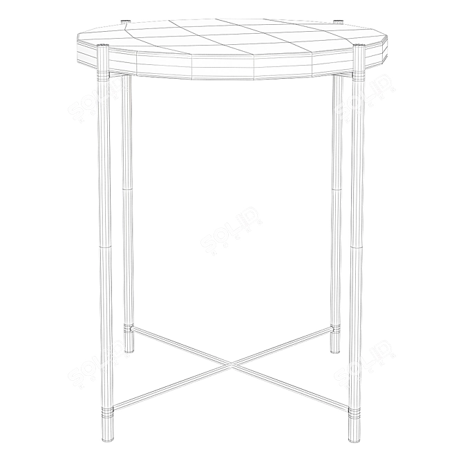 Ikea Decor Hack: Stylish Side Table 3D model image 2