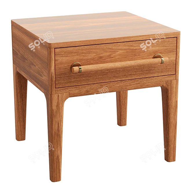 Scandi Chic Nightstand 3D model image 1