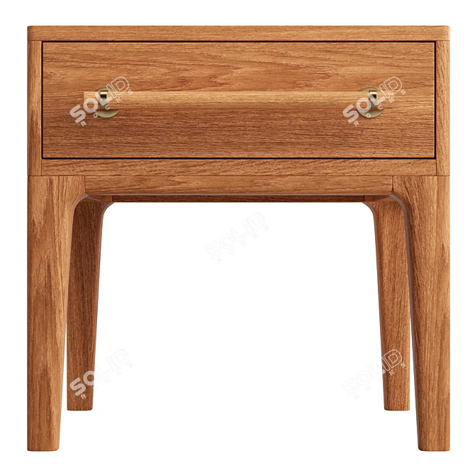 Scandi Chic Nightstand 3D model image 2