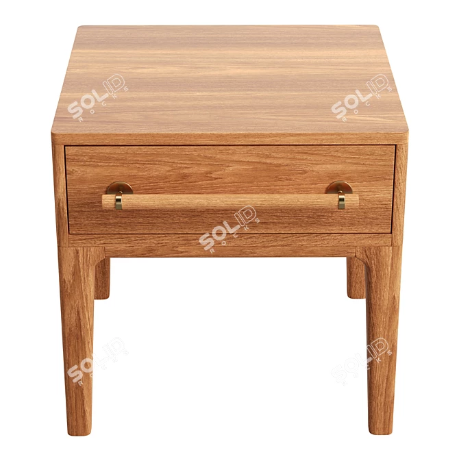 Scandi Chic Nightstand 3D model image 3