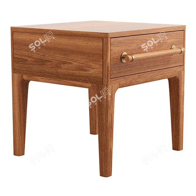 Scandi Chic Nightstand 3D model image 4