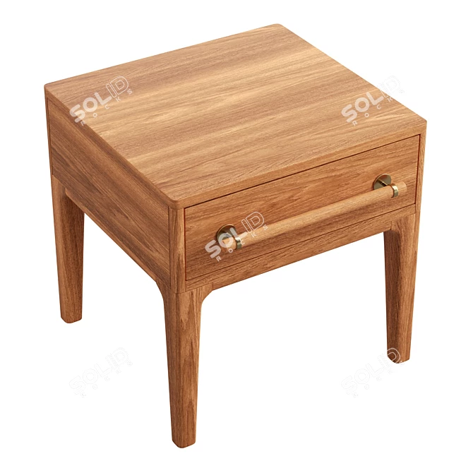 Scandi Chic Nightstand 3D model image 5