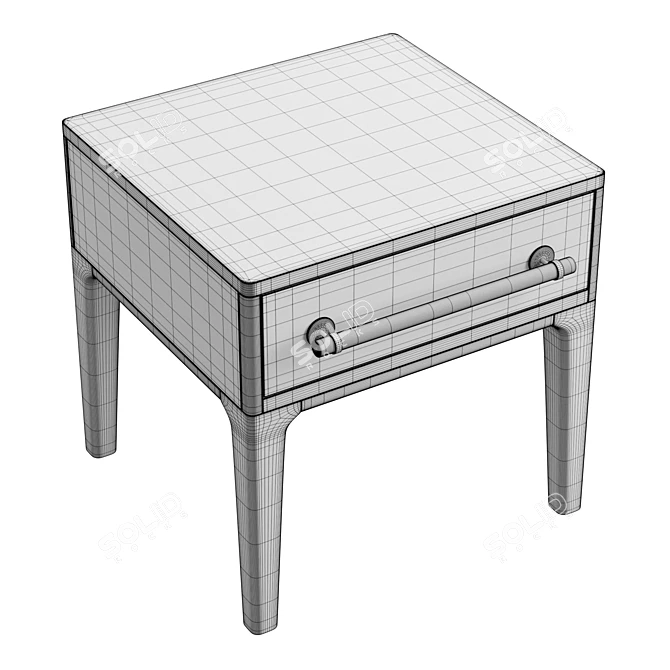 Scandi Chic Nightstand 3D model image 6