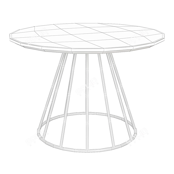 Modern Illa Bivaq Dining Table 3D model image 2