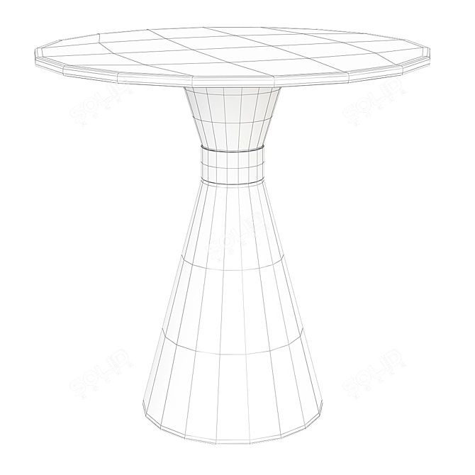 Modern Denali Accent Table 3D model image 2