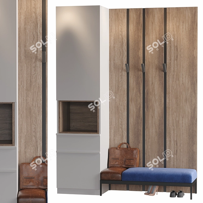 Modern Hallway 35: Stylish and Spacious 3D model image 1
