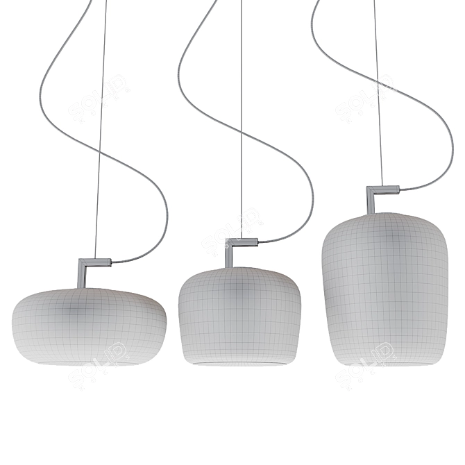 Double By Brokis LED Pendant Lamp 3D model image 2