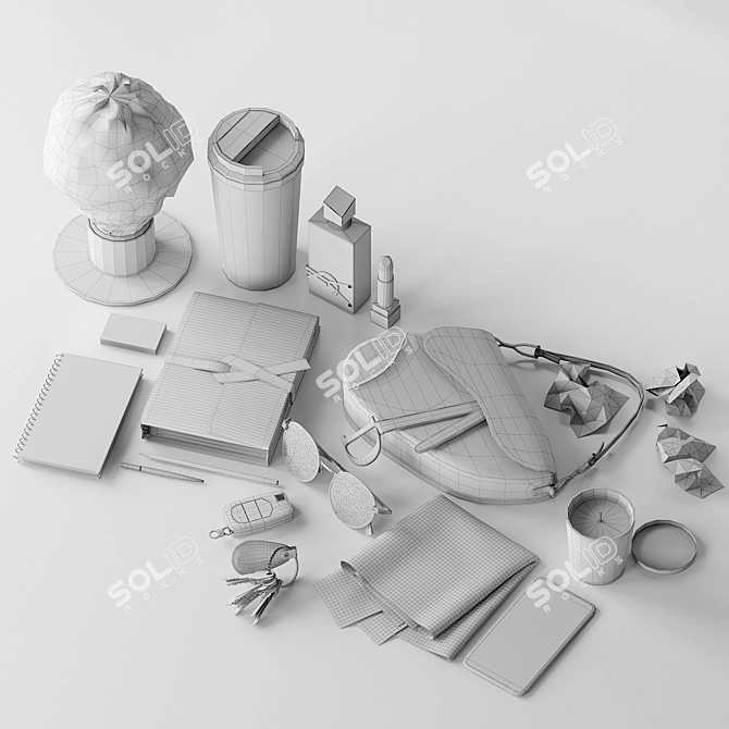 Entryway Decor Set: Stylish Accessory Collection for Hallway 3D model image 6