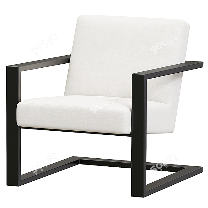 Brookline Chair: Stylish and Versatile Seating 3D model image 1