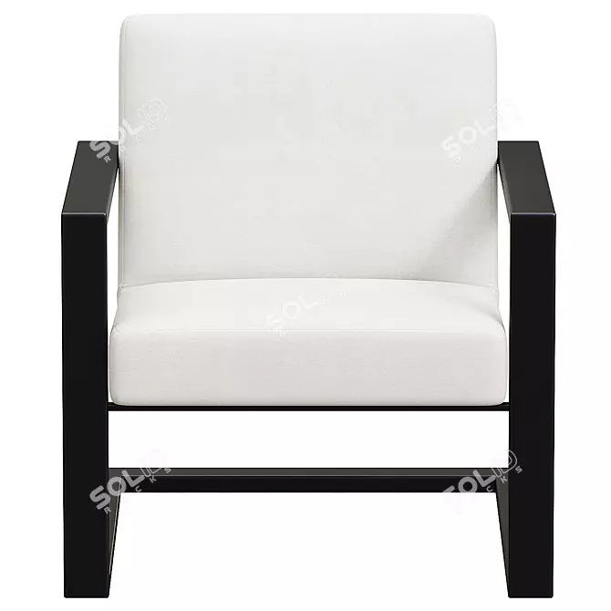 Brookline Chair: Stylish and Versatile Seating 3D model image 2