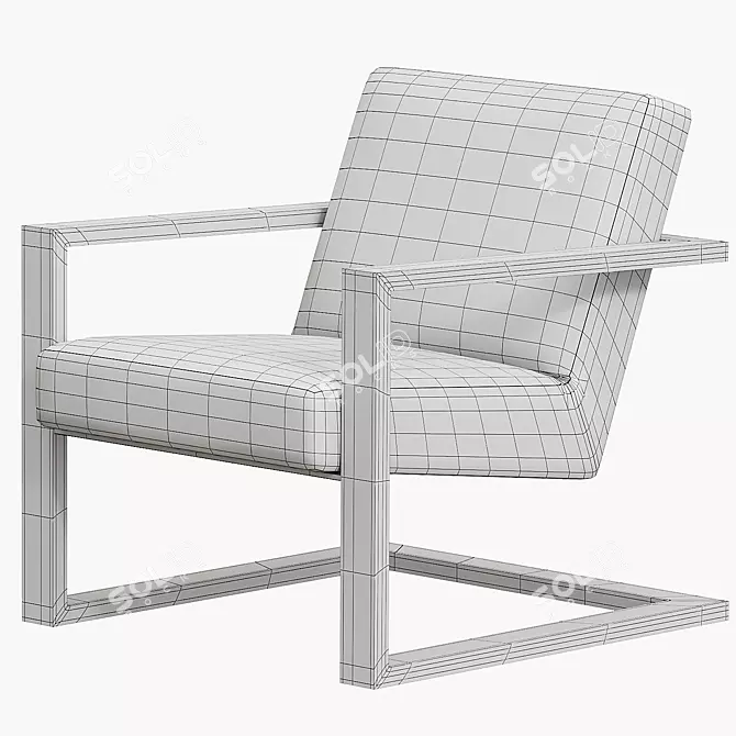 Brookline Chair: Stylish and Versatile Seating 3D model image 4