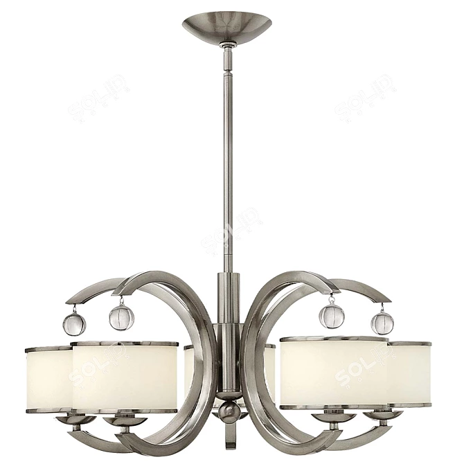 Hinkley Monaco Chandelier: Elegant Lighting Solution 3D model image 1