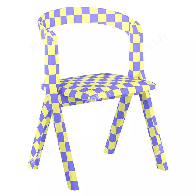 Modern Diverge Chair: Sleek Design 3D model image 5