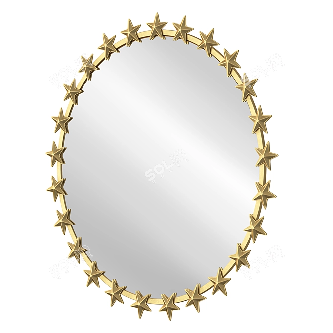 Runden Galaxy Round Mirror 3D model image 2