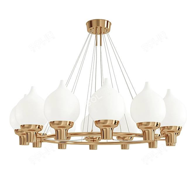 HANS BERGSTROM Ceiling Lamps: Modern Illumination Elegance 3D model image 1