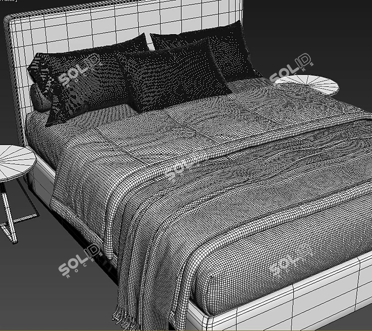Lema SEMILLON Bed: Elegant and Functional Bedroom Furniture 3D model image 4