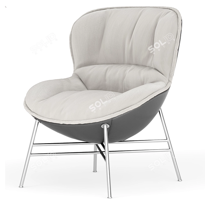 Elegant Ditre Softy Armchair 3D model image 2