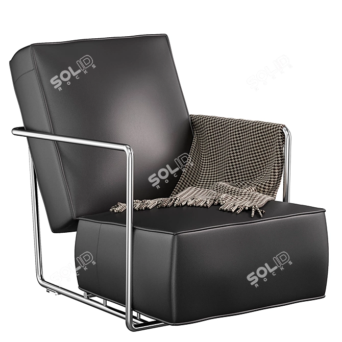 Modern A.B.C. Armchair: Stylish Design for Ultimate Comfort 3D model image 2