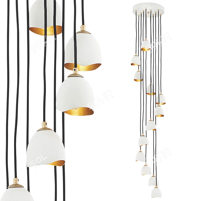 Hinkley NULA Pendant Lamp 3D model image 1