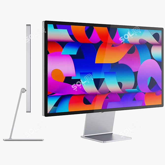 Sleek Apple Studio Display 3D model image 3