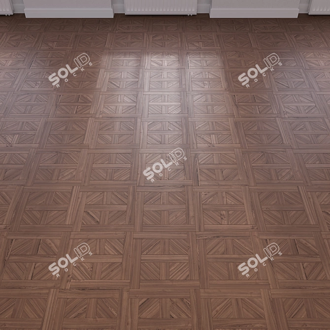 Title: 3D Parquet Flooring Module 3D model image 2