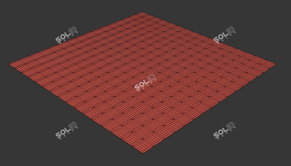 Title: 3D Parquet Flooring Module 3D model image 6
