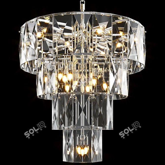 Eichholtz Amazone Chandelier: Elegant Lighting Statement 3D model image 1