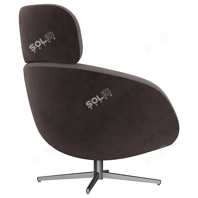 Elegant Minotti Russell Armchair 3D model image 3