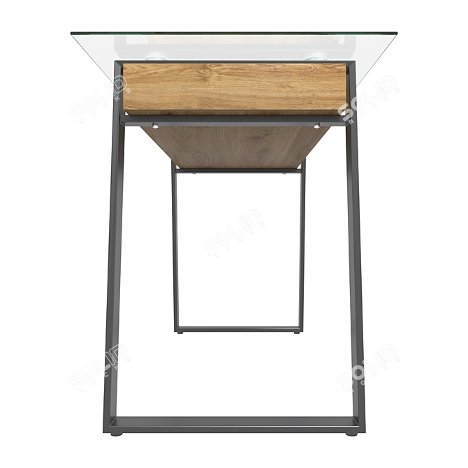 Dexter Compact Office Desk 3D model image 4