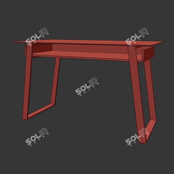 Dexter Compact Office Desk 3D model image 5