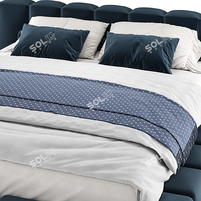 Saba Pixel: Versatile Modern Bed 3D model image 3