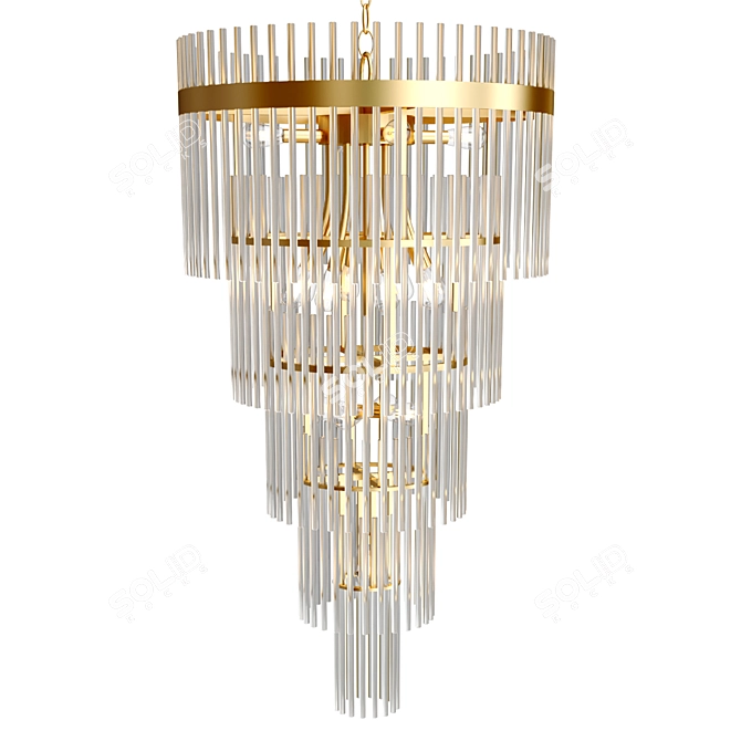 Elegant YARA L Chandelier: Timeless Beauty 3D model image 1