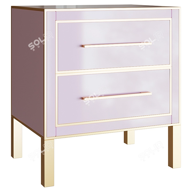 TOV Furniture Emily Bedside Table 3D model image 1