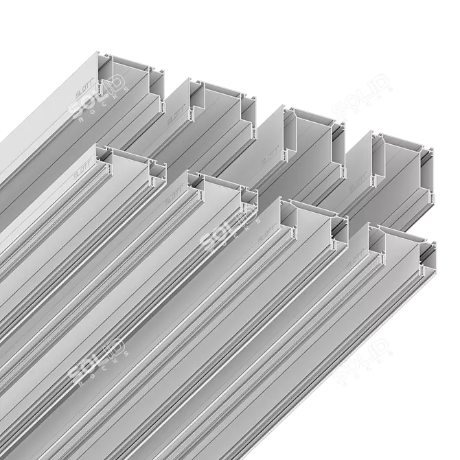 SleekTrack: Minimalist Lighting Solution 3D model image 2