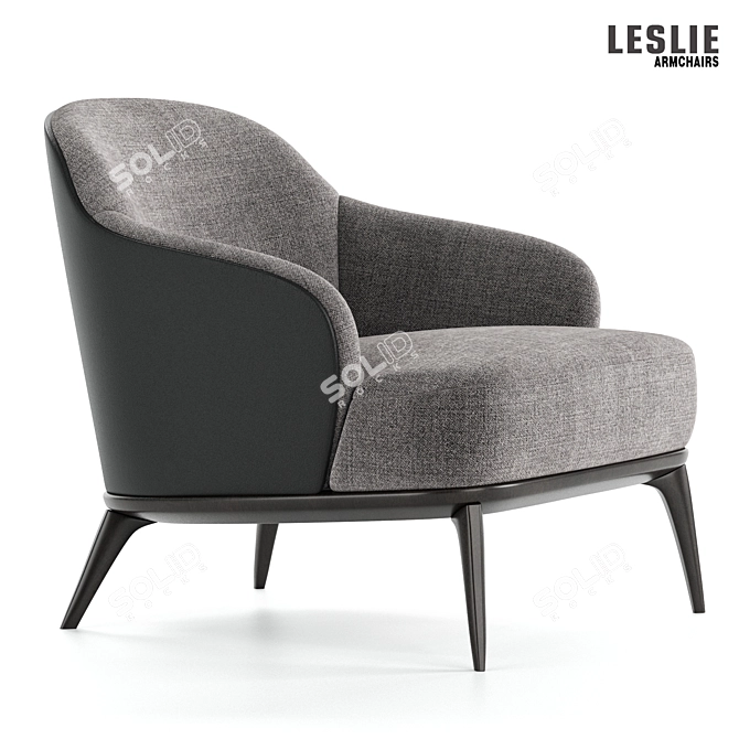 Modern Minotti Leslie Armchair 3D model image 3