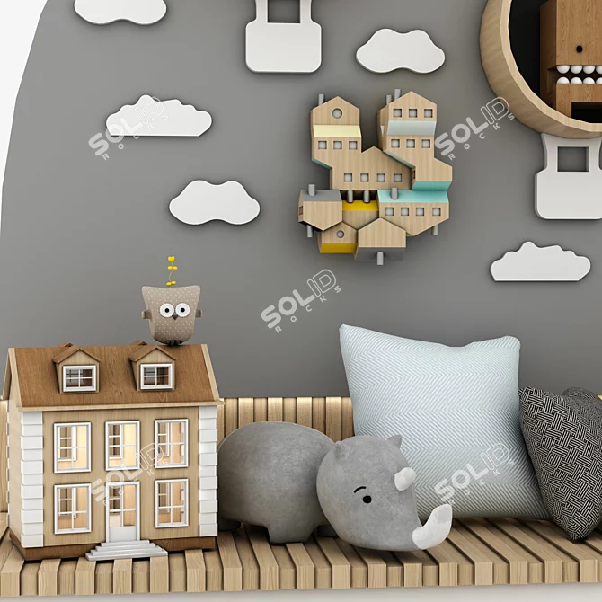 Versatile Toys & Furniture Set 3D model image 3