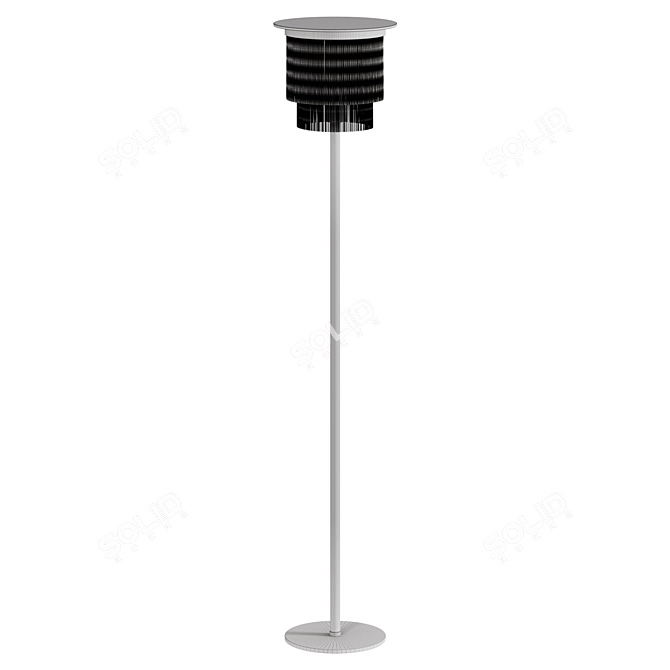 Houtique Cream Floor Lamp: Sleek & Stylish Illuminate 3D model image 3