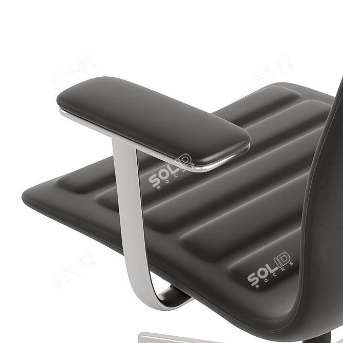 Title: Lotus Comfort: Adjustable Armchair 3D model image 3