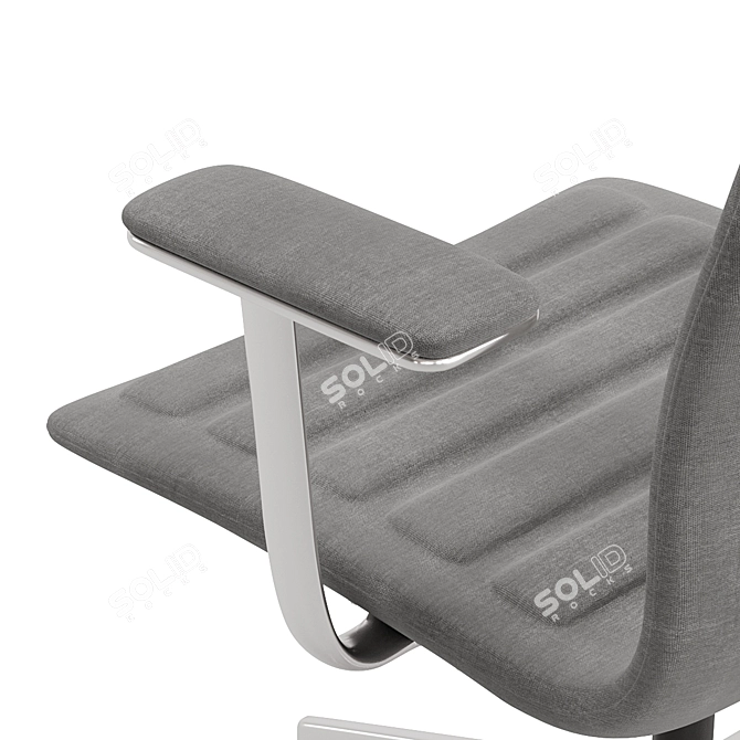 Title: Lotus Comfort: Adjustable Armchair 3D model image 4