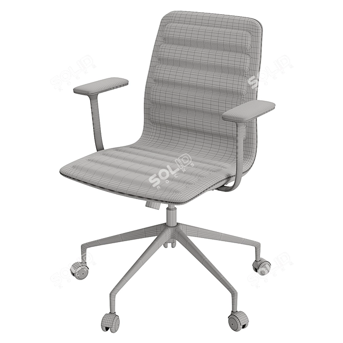 Title: Lotus Comfort: Adjustable Armchair 3D model image 5