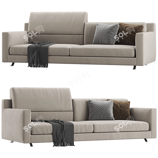 Elegant Frigerio James Sofa 3D model image 1